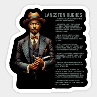 Langston Hughes - Black History Legend Sticker